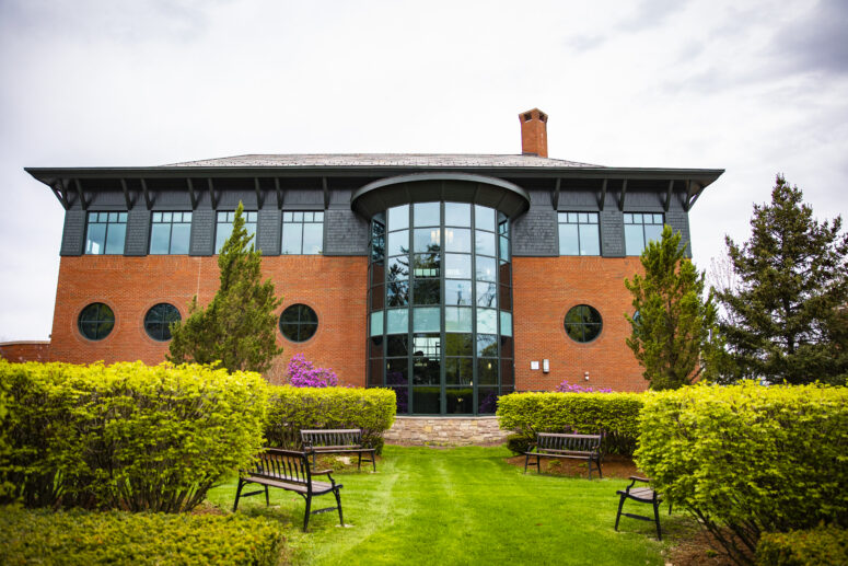 An outside shot of the Miller Informations Center